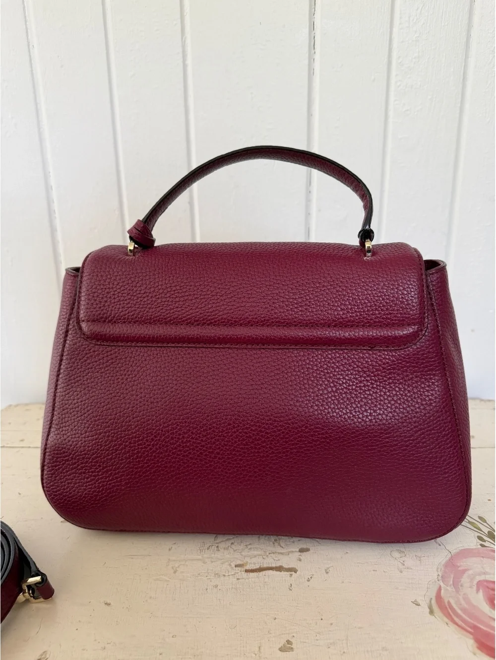 Kate Spade Burgundy Leather Handbag